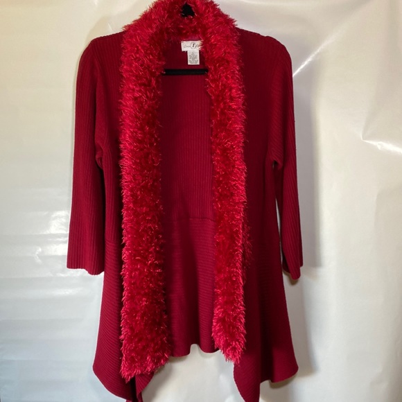 Once Again Red Cardigan - Picture 2 of 8